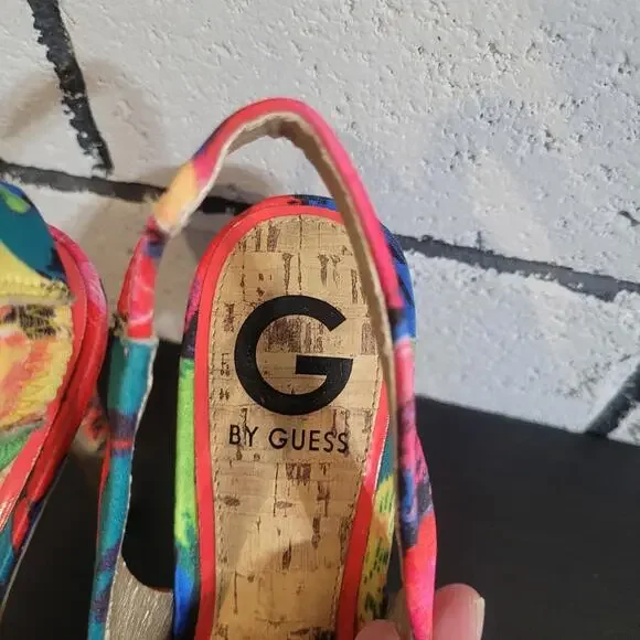 BUNDLE SALE!  G by GUESS Colorful Strappy Heels Size 8.5 - Picture 5 of 9